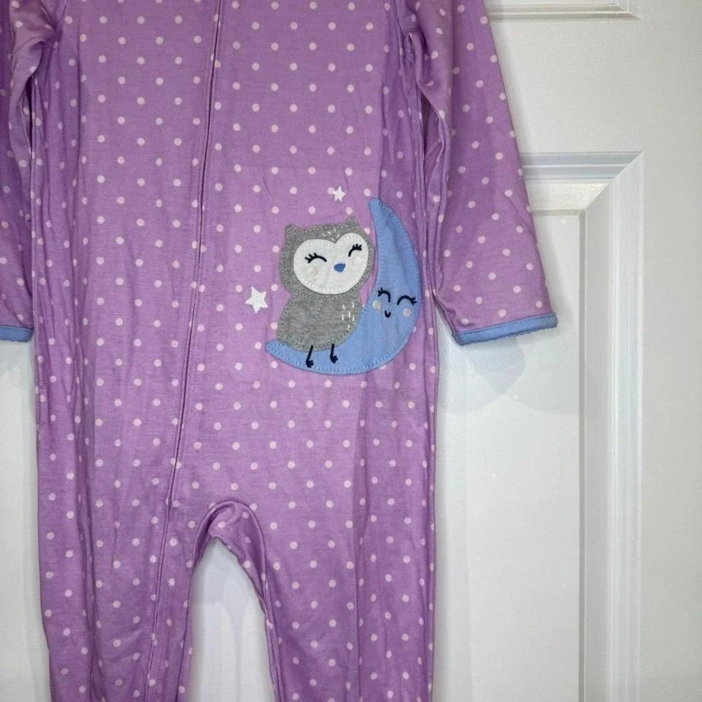 Carters Girls Owl Footie Pajamas Size 3T‎